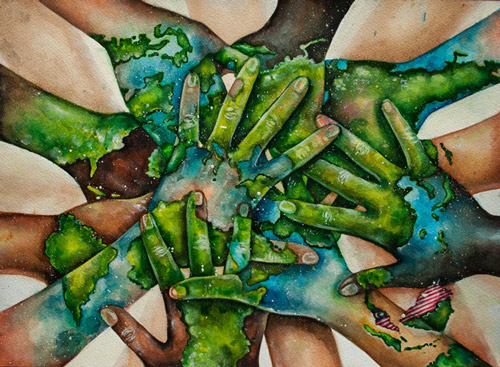 The world in our hands by Pan Sin Yi (15), Malaysia