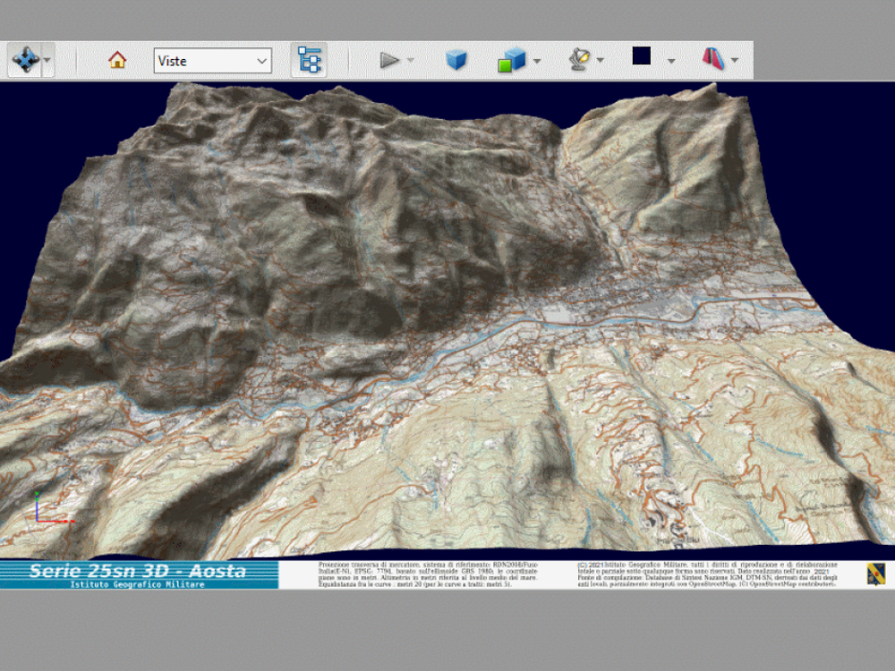 1st place: 3D Map Aosta (Italy)
