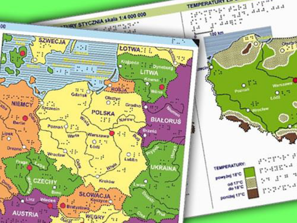 1st place: Geographical atlas of Belarus for the blind and visually impaired (Poland)