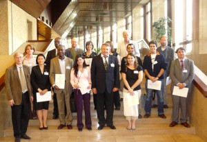 Travel Award recipients with members of the ICA officials